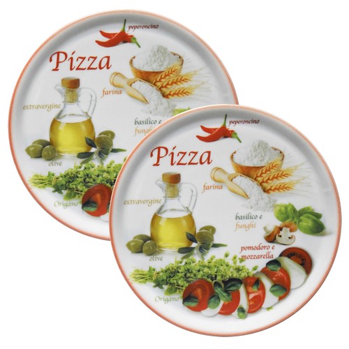 Set piatti pizza napoli - napoli, red