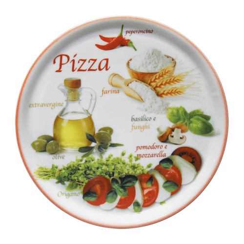 Piatto pizza napoli red 32 - napoli,